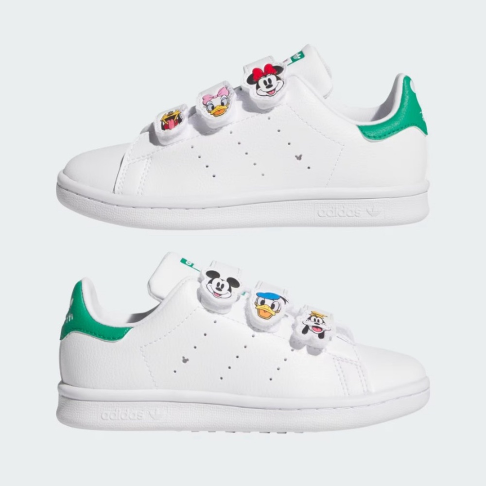 Adidas Kids White Sneakers with Disney Characters